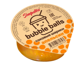 Соковые шарики Апельсин Bubble bals 80гр 1/24шт TM Simpatea Соковые шарики Апельсин Bubble bals 80гр 1/24шт TM Simpatea