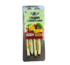 Сэндвич с салями и сыром 150гр (4шт) зам Рузком