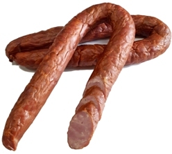 Колбаса Рижская копченая на дровах варено-копченая Балтия ~1кг