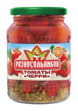 Томаты черри маринованные Разносольников  680гр