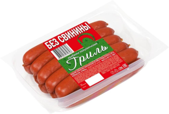 Колбаски Гриль без свинины Иней 500гр Колбаски Гриль без свинины Иней 500гр