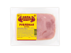 Ветчина Рубленая Папа Может в/у срез 300гр Останкино