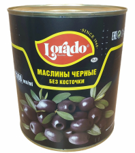 Маслины б/к ж/б 3100мл 1/6шт (1560гр) Lorado Египет)